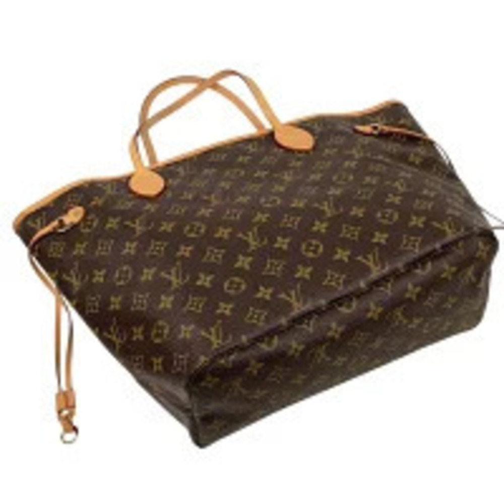 Louis Vuitton Neverfull Handbag Tote Bag Monogram Brown Pivoine Pink - Picture 2 of 7